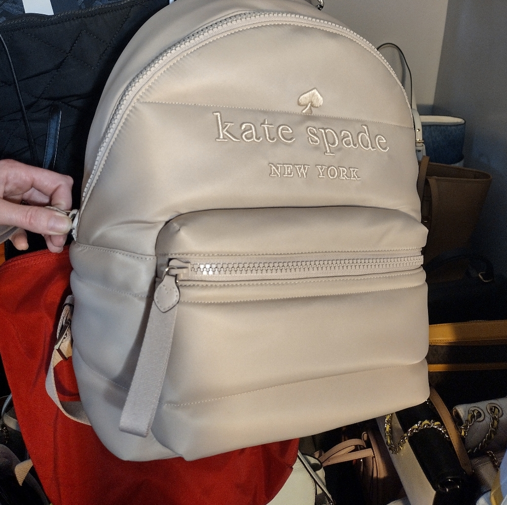 kate spade Puffy Ella Cream Backpack